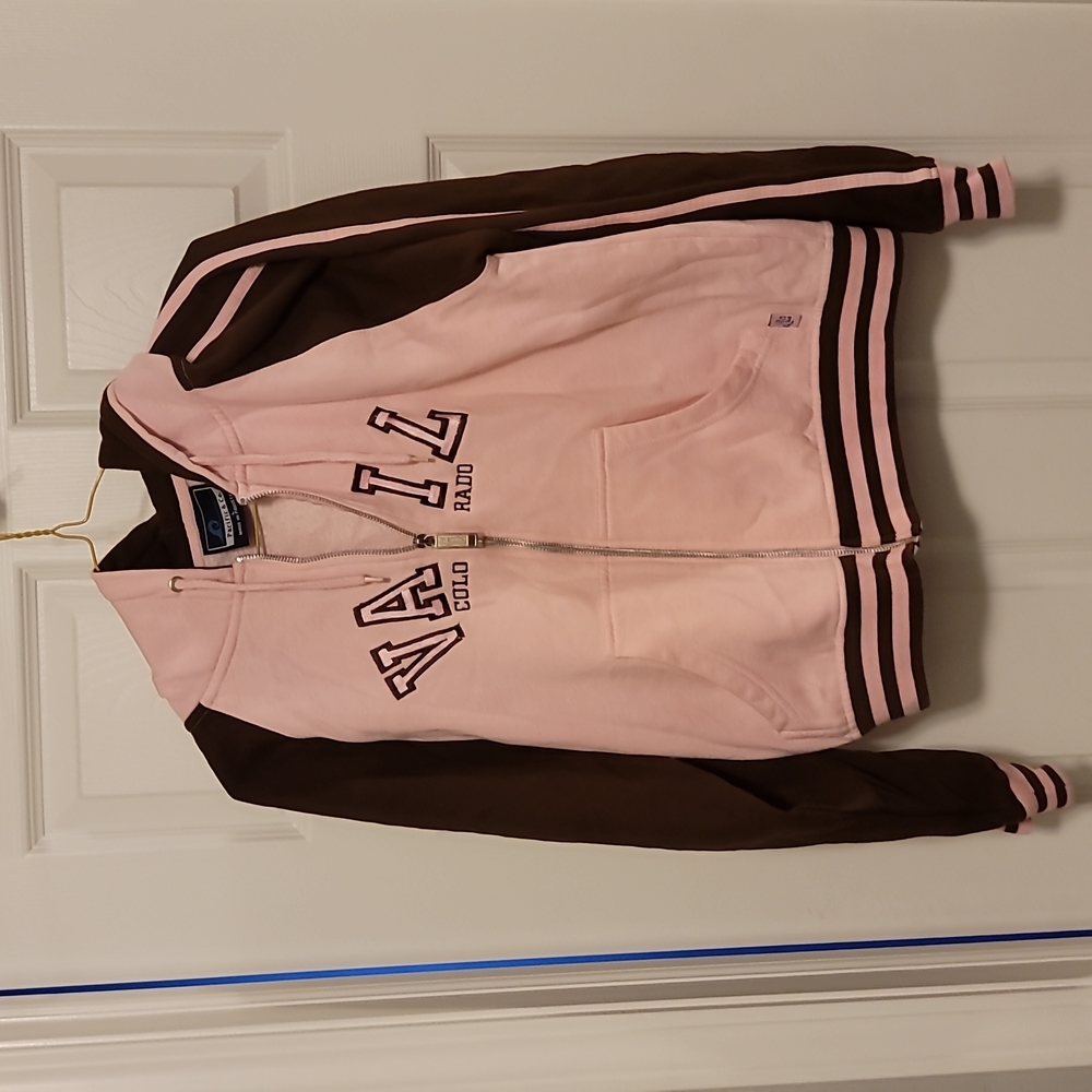 Girl's Pink/Brown Pacific & Co Hoodie